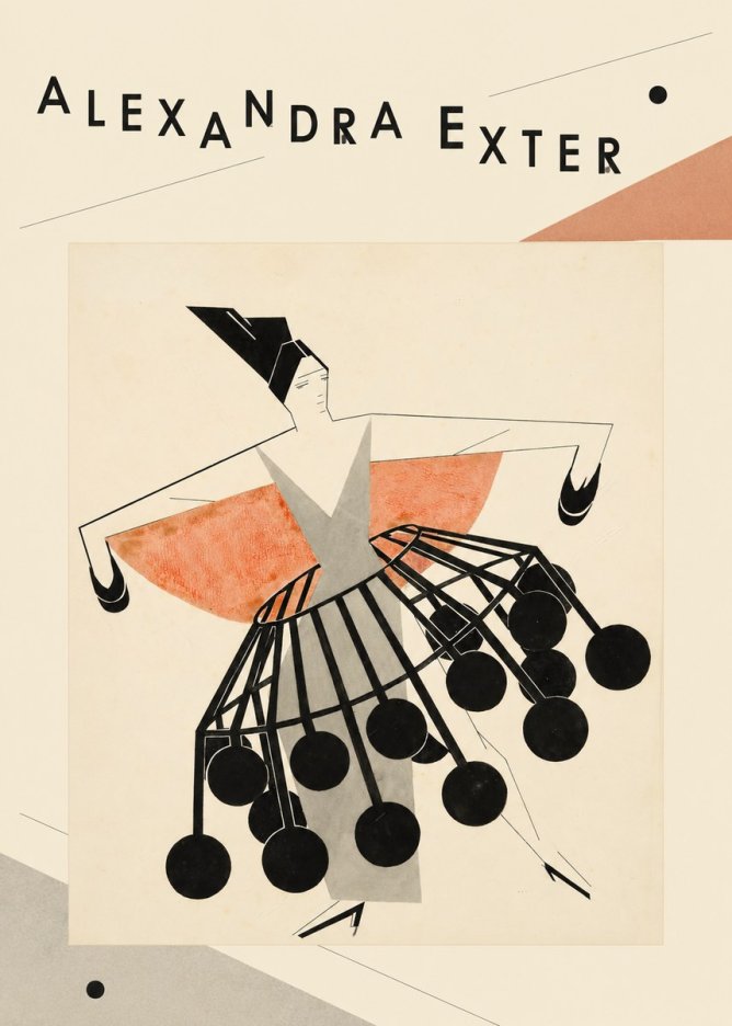 Alexandra Exter Avant-garde Costume Design No3 - Juliste