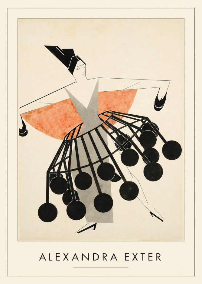 Alexandra Exter Avant-garde Costume Design No4 - Juliste