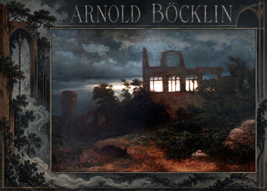 Arnold Böcklin Ruined Castle No2 - Juliste