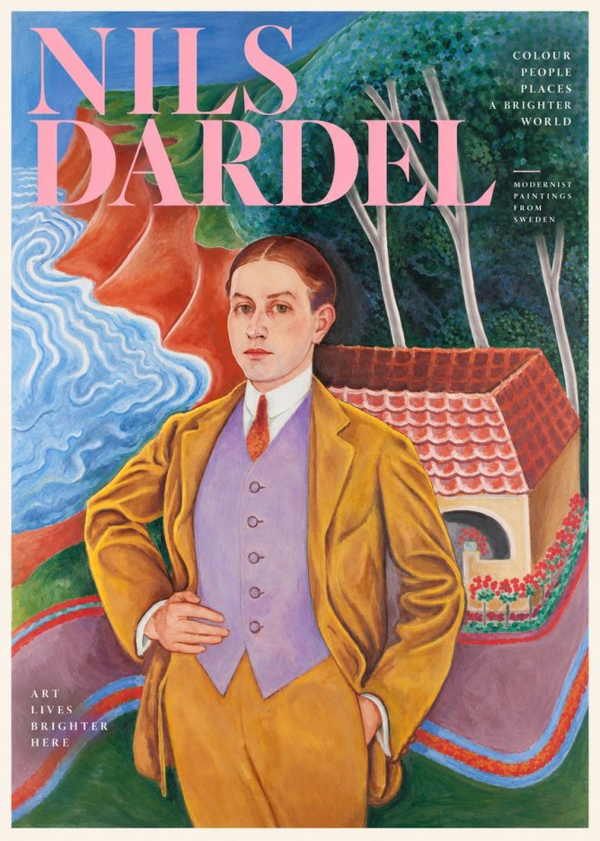 Nils Dardel Portrait in a Southern Landscape No2 - Juliste