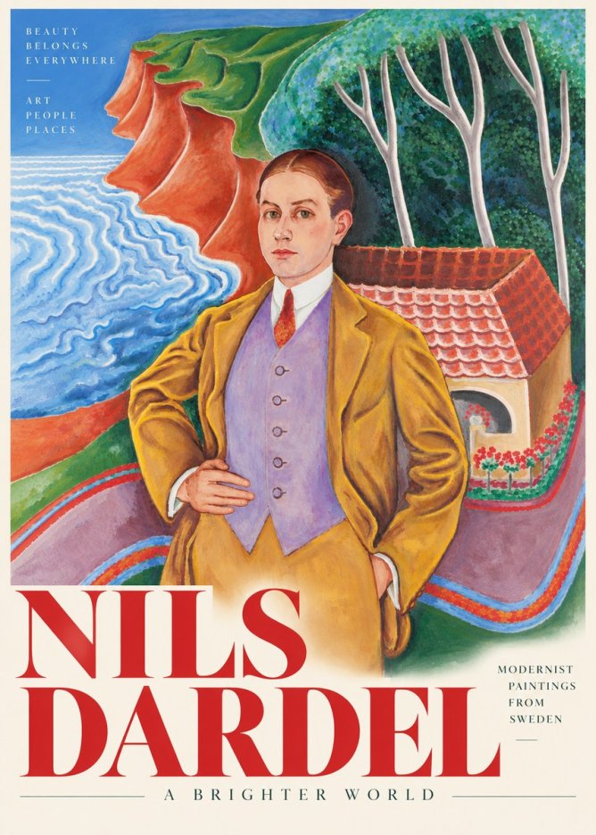 Nils Dardel Portrait in a Southern Landscape No4 - Juliste