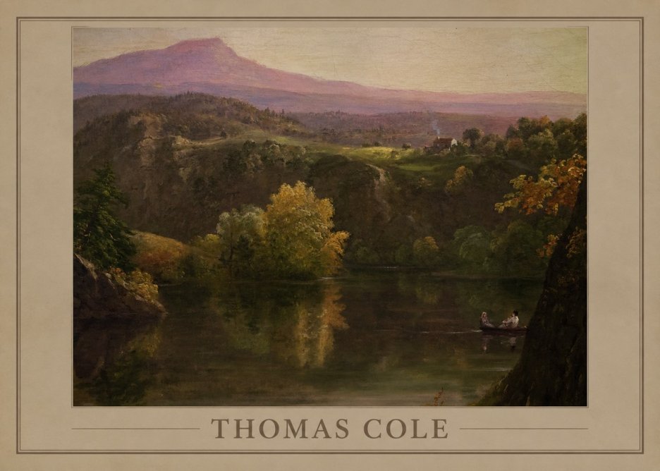 Thomas Cole View of the Catskill Mountains, Early Autumn No2 - Juliste