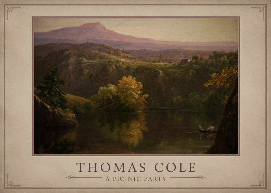 Thomas Cole View of the Catskill Mountains, Early Autumn No3 - Juliste