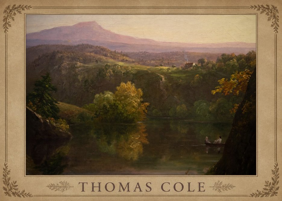 Thomas Cole View of the Catskill Mountains, Early Autumn No4 - Juliste