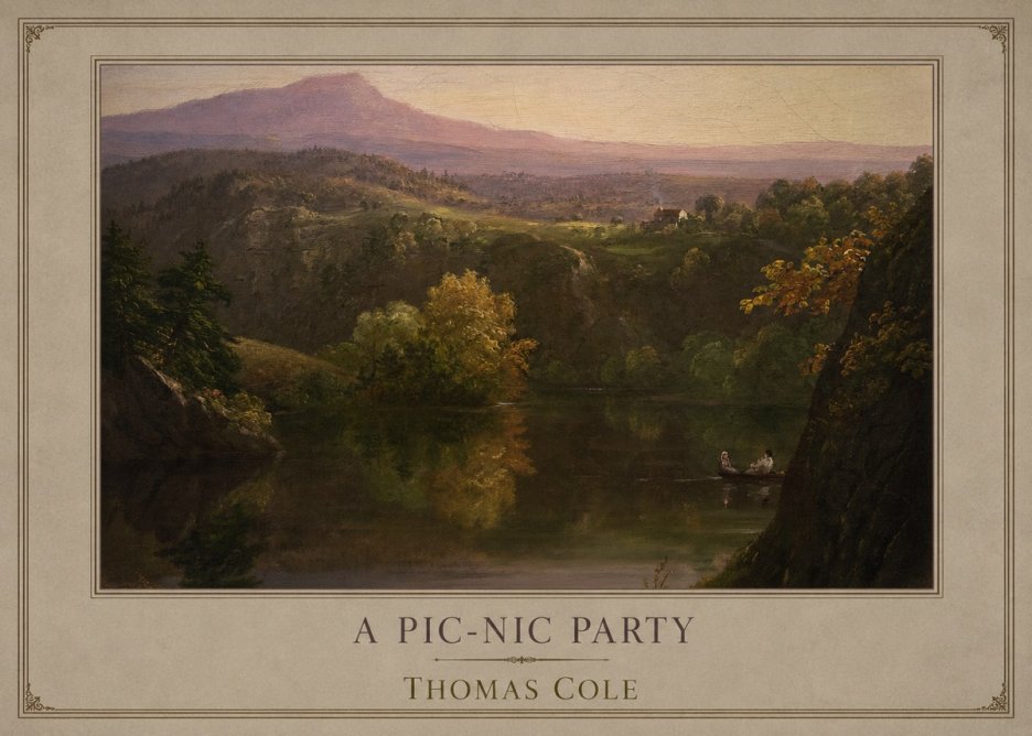 Thomas Cole View of the Catskill Mountains, Early Autumn No6 - Juliste