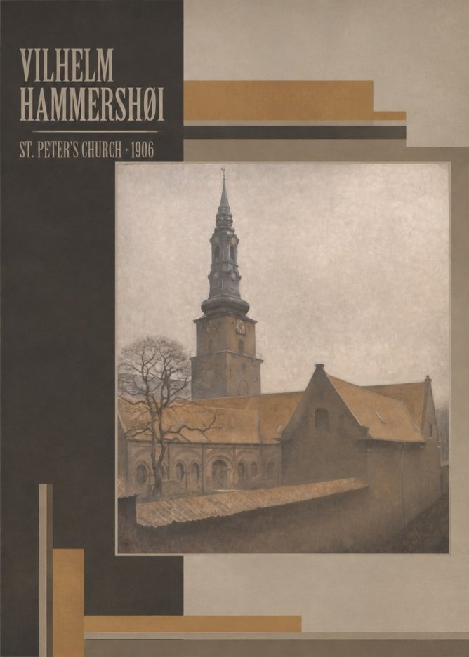 Vilhelm Hammershøi St. Peter's Church No4 - Juliste