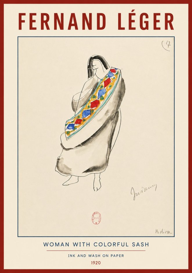 Fernand Léger Indienne, Bolivia No2 - Juliste