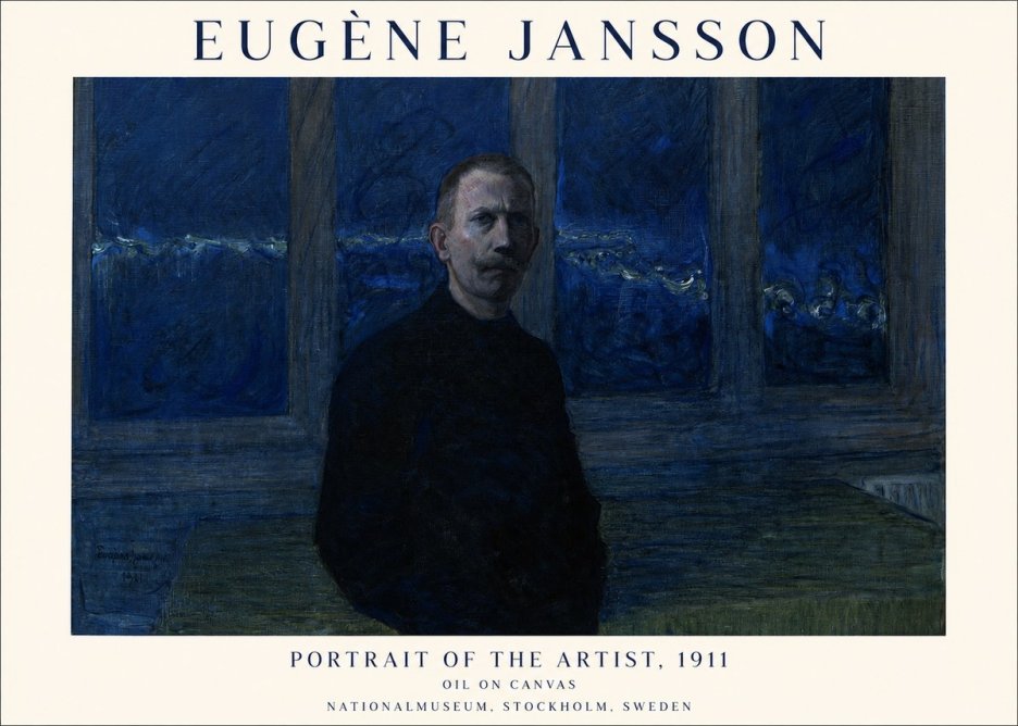 Eugène Jansson Portrait of the Artist, 1911 No1 - Juliste