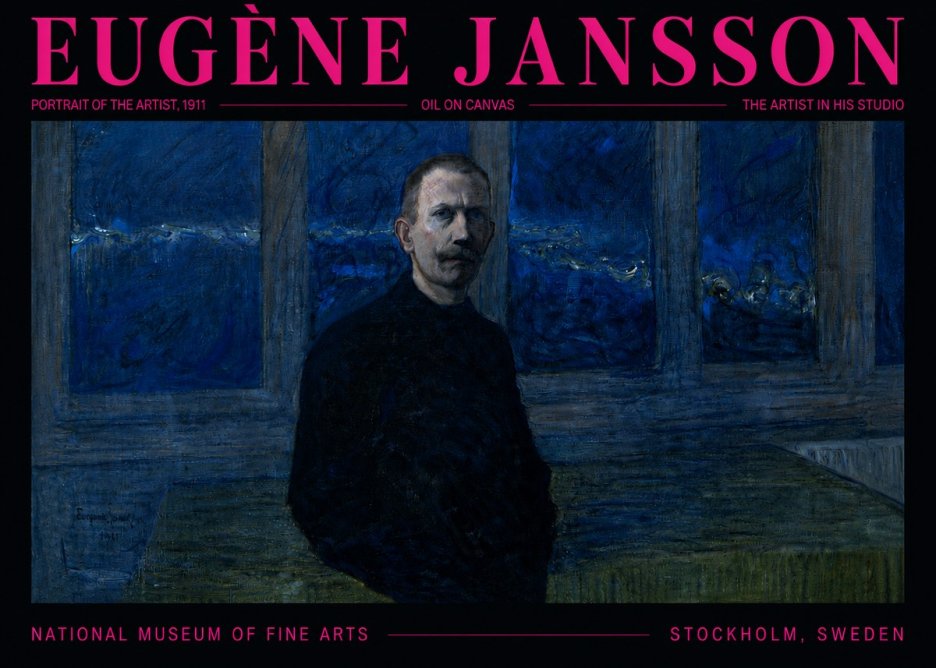Eugène Jansson Portrait of the Artist, 1911 No5 - Juliste
