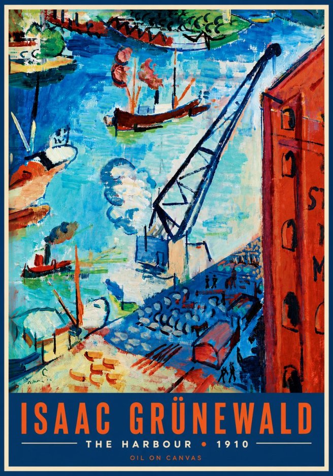 Isaac Grünewald The Harbour No5 - Juliste