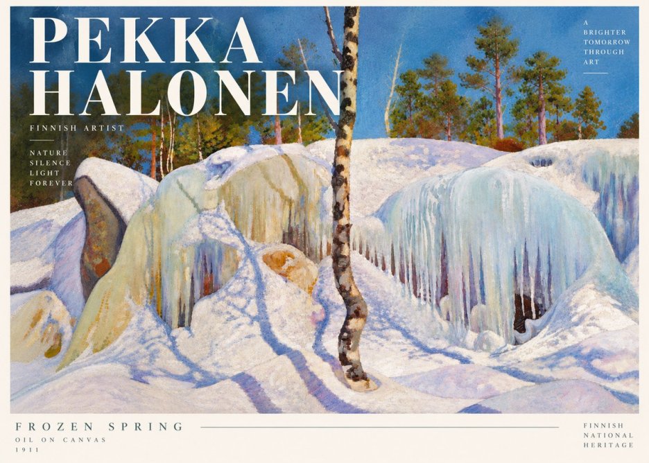 Pekka Halonen Frozen Spring No5 - Juliste