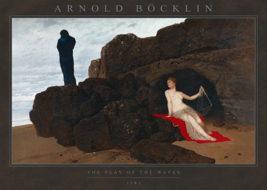 Arnold Böcklin The Play of the Waves No2 - Juliste