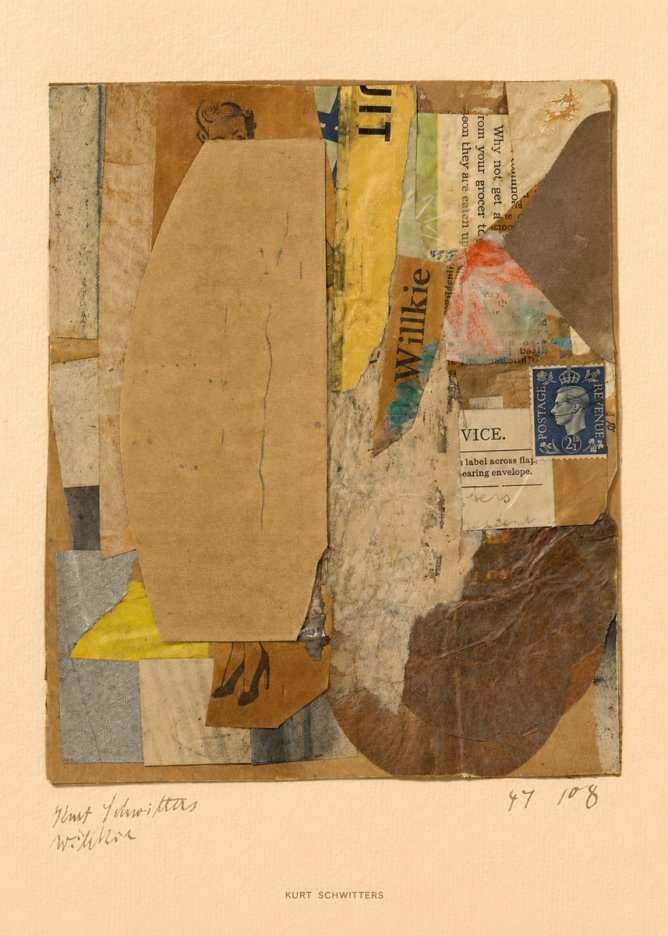 Kurt Schwitters Abstract Merz Collage No6 - Juliste