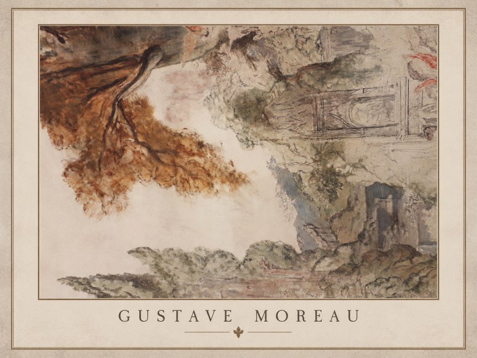 Gustave Moreau Architectural Study No1 - Juliste