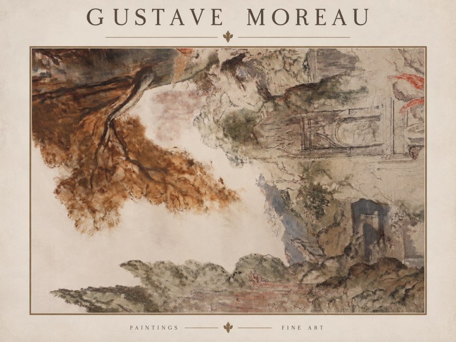 Gustave Moreau Architectural Study No2 - Juliste