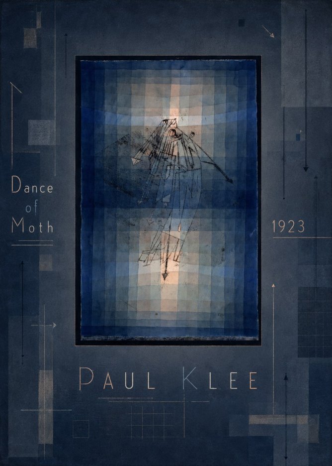 Paul Klee Dance of Moth No3 - Juliste