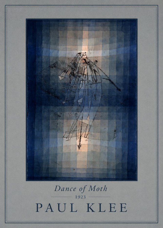 Paul Klee Dance of Moth No4 - Juliste