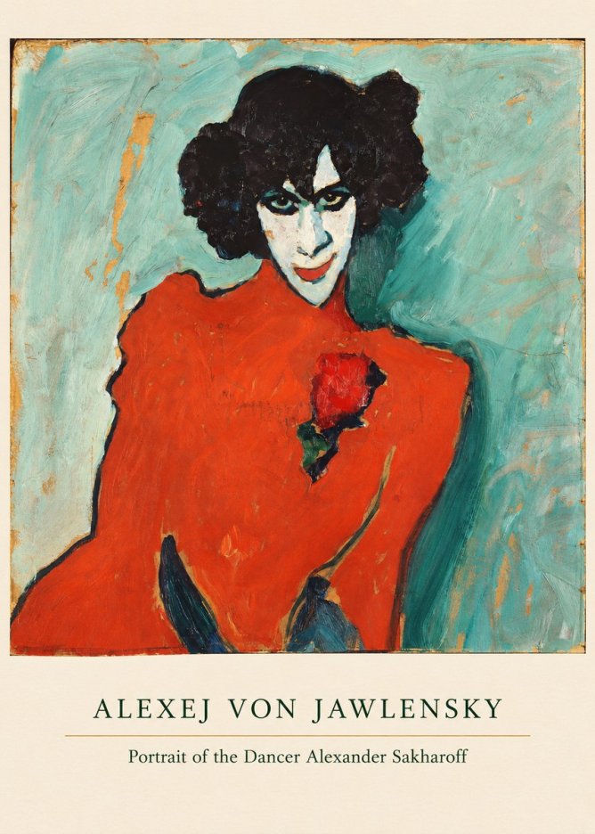 Alexej von Jawlensky Portrait of the Dancer Alexander Sakharoff No5 - Juliste