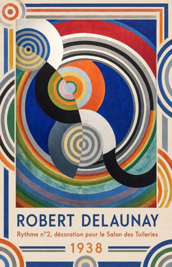 Robert Delaunay Rythme N°2, Décoration Pour Le Salon Des Tuileries No1 - Juliste