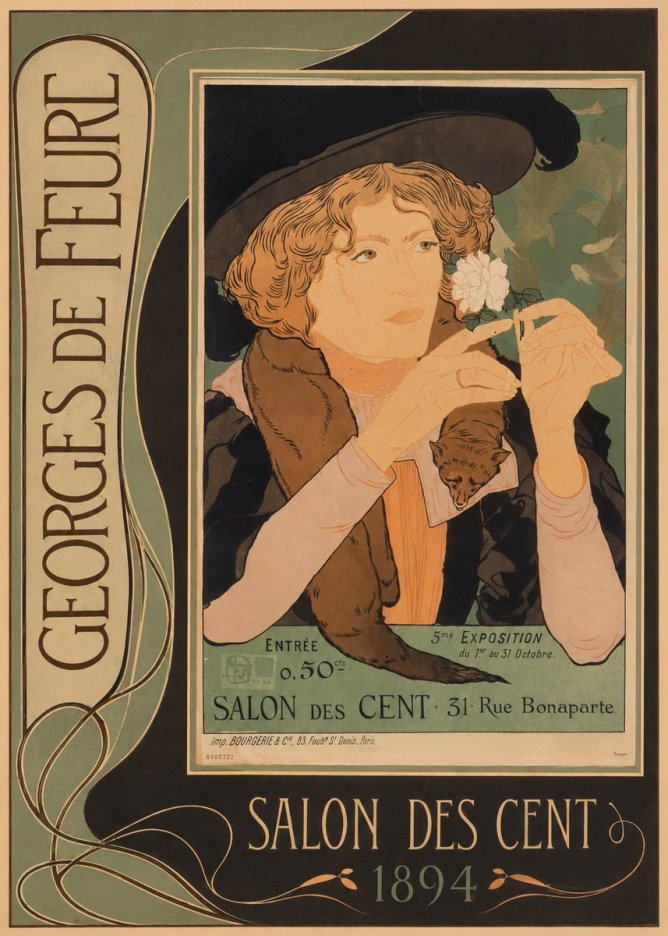 Georges de Feure Salon Des Cent - 1894 No3 - Juliste