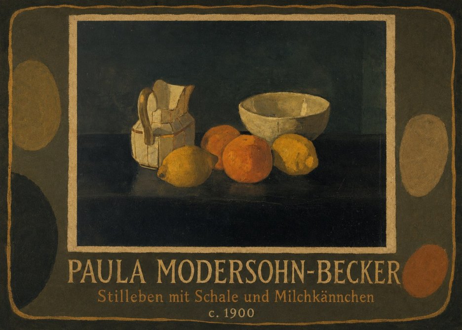 Paula Modersohn-Becker Stilleben Mit Schale Und Milchkännchen No5 - Juliste