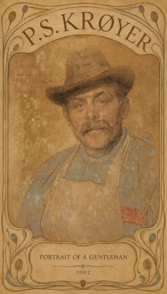 P.S. Krøyer Portrait of a Gentleman No3 - Juliste