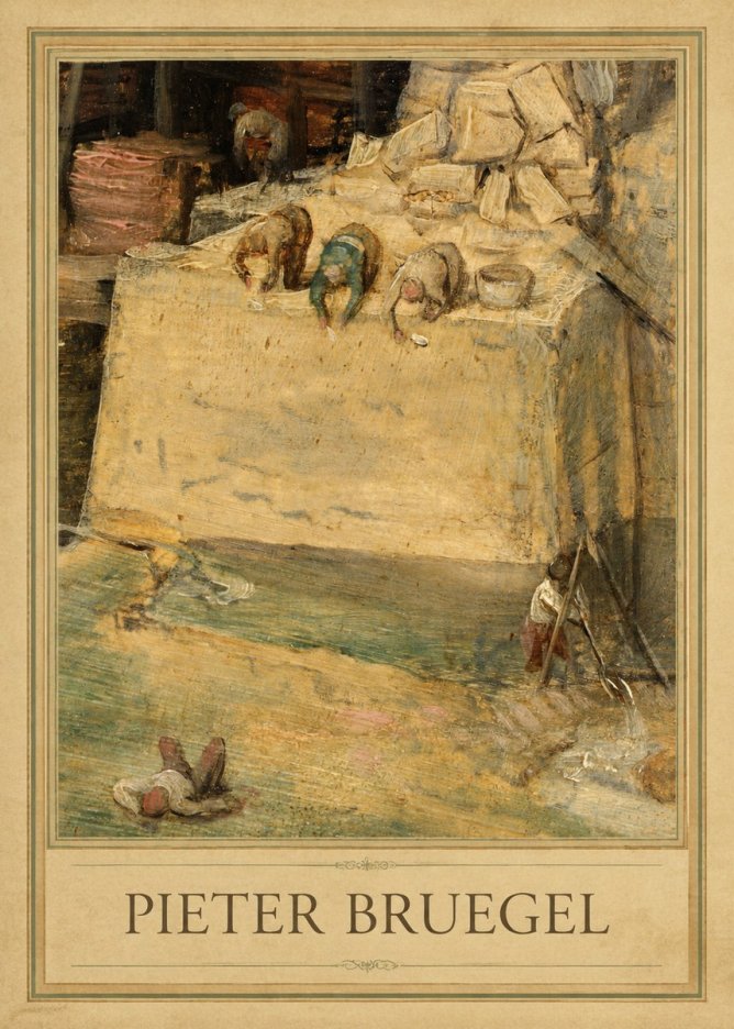 Pieter Bruegel Figures on the Embankment No5 - Juliste