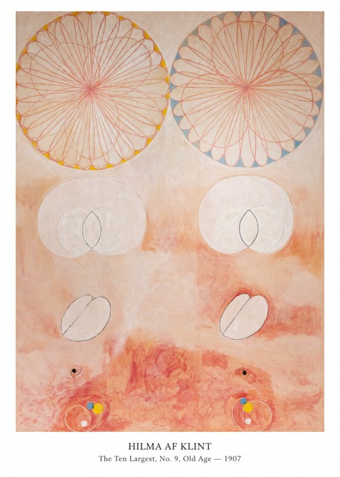 Hilma af Klint The Ten Largest, No. 9, Old Age – 1907 No5 - Juliste
