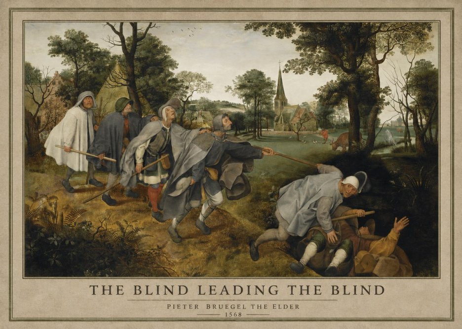 Pieter Bruegel The Blind Leading the Blind I No1 - Juliste