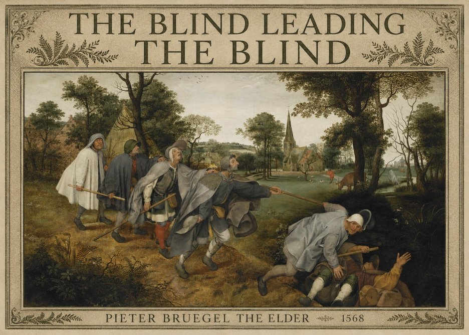 Pieter Bruegel The Blind Leading the Blind I No3 - Juliste
