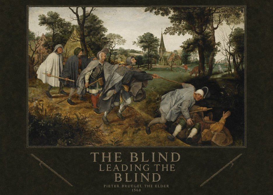 Pieter Bruegel The Blind Leading the Blind I No4 - Juliste