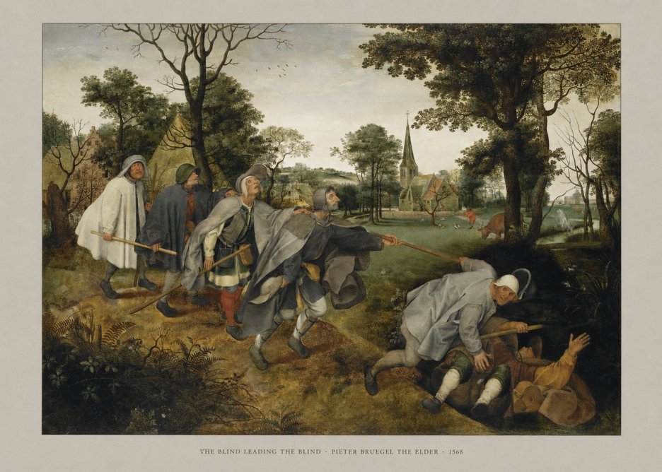 Pieter Bruegel The Blind Leading the Blind I No5 - Juliste