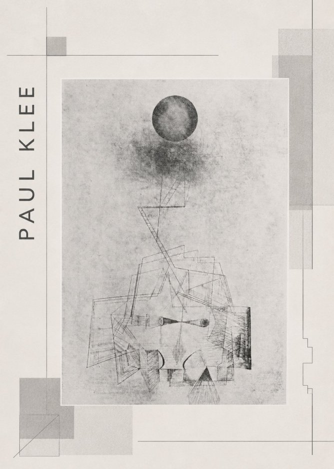 Paul Klee Abstract Study with Sphere and Ladder No2 - Juliste