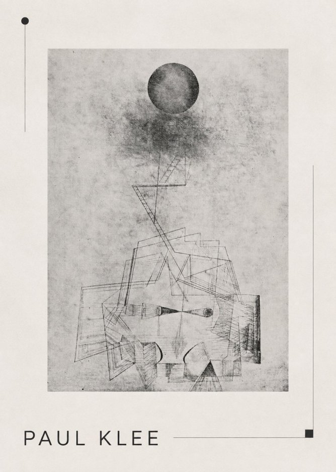 Paul Klee Abstract Study with Sphere and Ladder No3 - Juliste