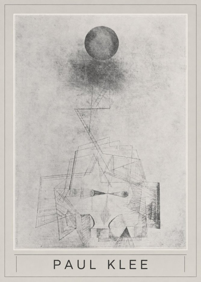 Paul Klee Abstract Study with Sphere and Ladder No5 - Juliste