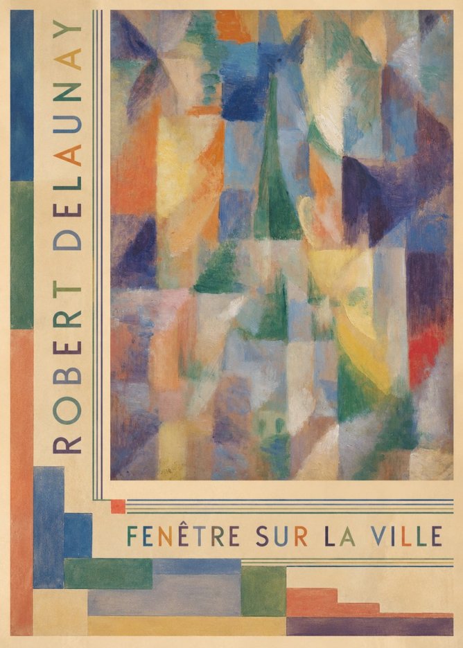 Robert Delaunay Fenêtre Sur La Ville No2 - Juliste