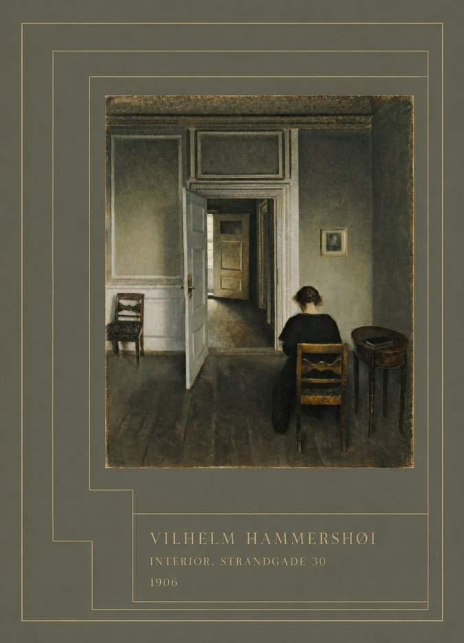 Vilhelm Hammershøi Interior, Strandgade 30 II No4 - Juliste