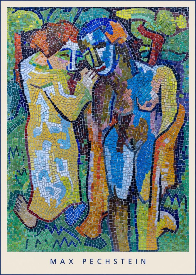 Max Pechstein Couple in Mosaic No5 - Juliste