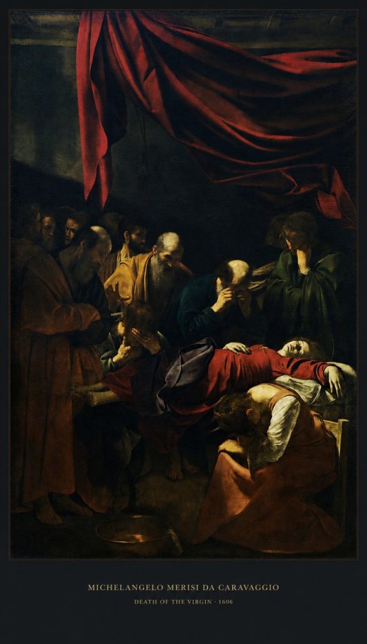 Michelangelo Merisi da Caravaggio Death of the Virgin No5 - Juliste