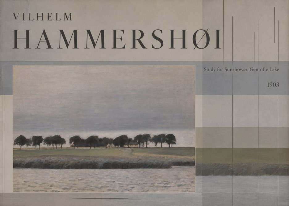 Vilhelm Hammershøi Study for Sunshower, Gentofte Lake No5 - Juliste