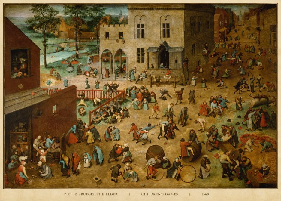 Pieter Bruegel Children's Games II No5 - Juliste