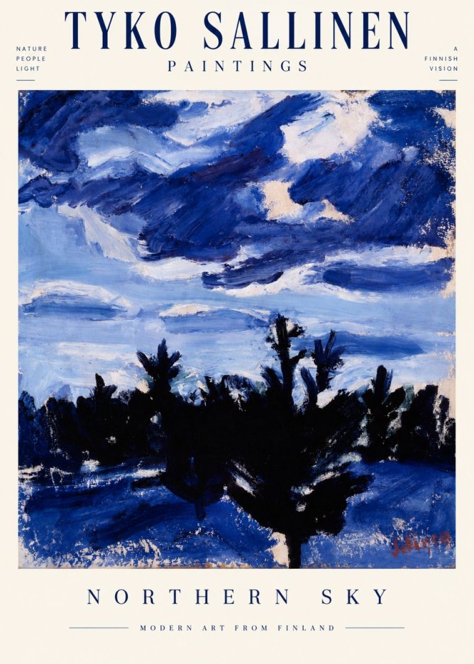 Tyko Sallinen Northern Sky No3 - Juliste