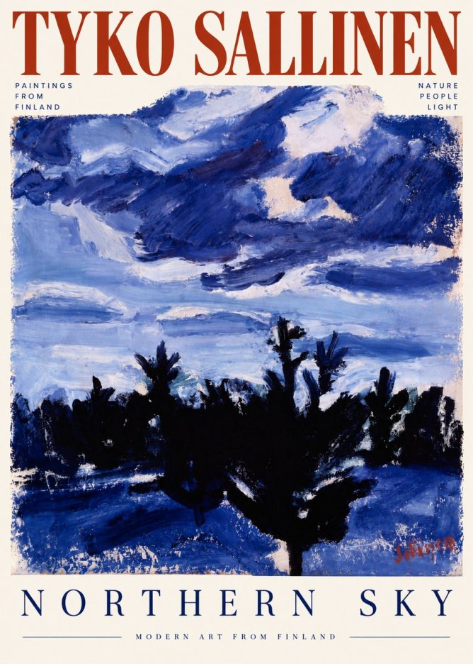 Tyko Sallinen Northern Sky No5 - Juliste