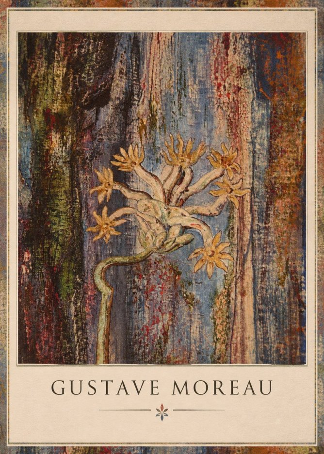 Gustave Moreau Fleur Mystérieuse No1 - Juliste