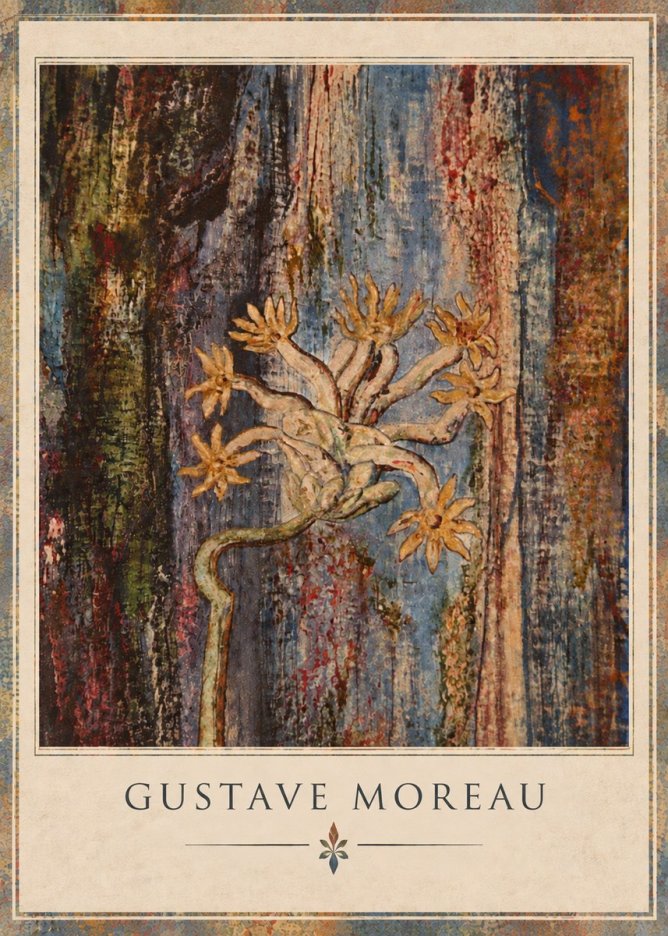 Gustave Moreau Fleur Mystérieuse No4 - Juliste