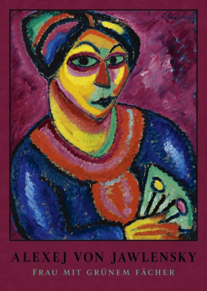 Alexej von Jawlensky Frau Mit Grünem Fächer No4 - Juliste