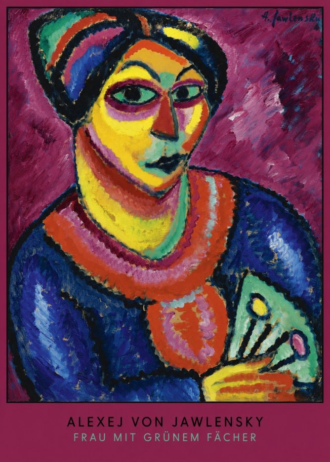 Alexej von Jawlensky Frau Mit Grünem Fächer No6 - Juliste