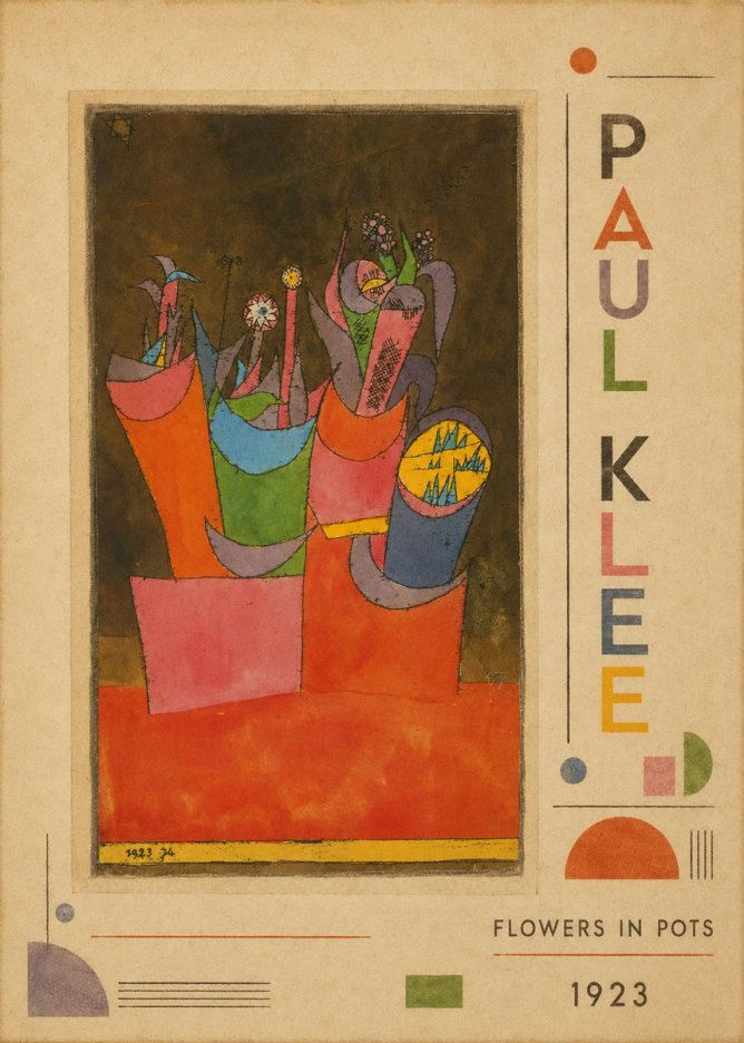 Paul Klee Flowers in Pots No2 - Juliste