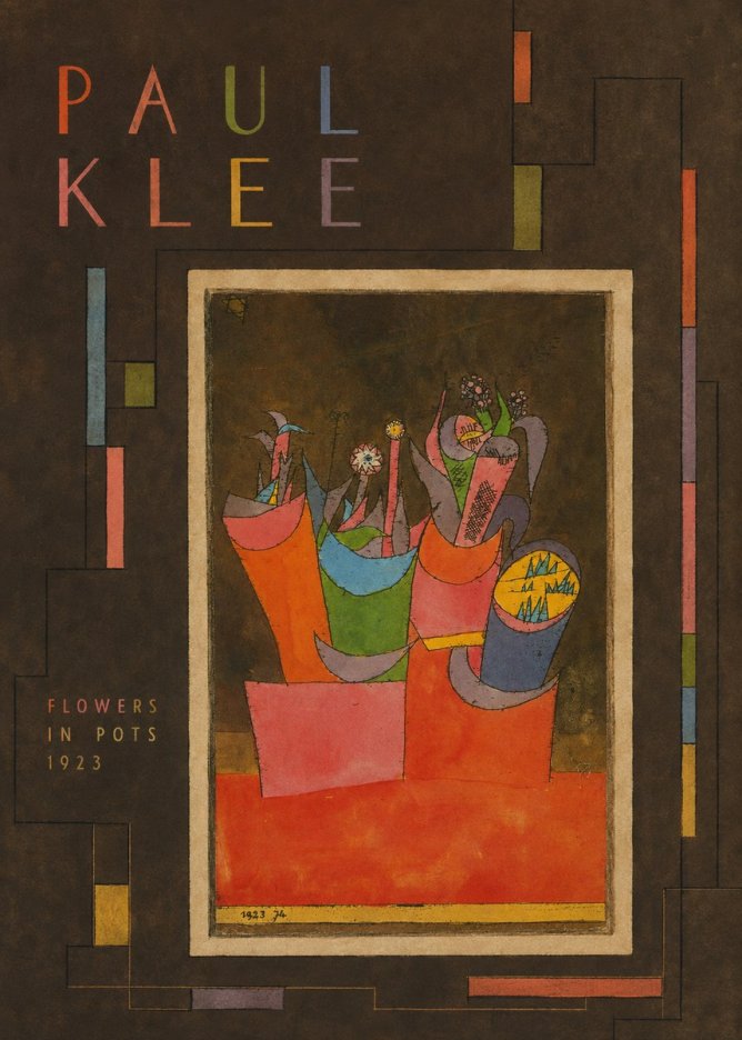 Paul Klee Flowers in Pots No3 - Juliste