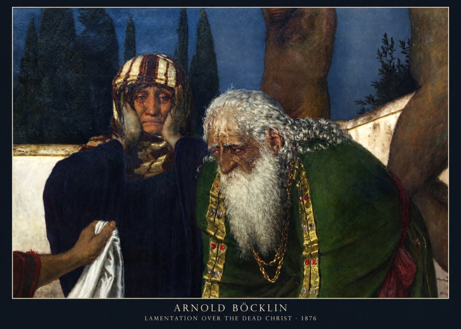 Arnold Böcklin Lamentation over the Dead Christ No2 - Juliste